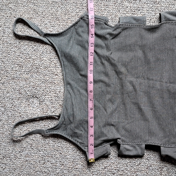 Shade & Shore metallic stripe side cutout one piece - Picture 9 of 11